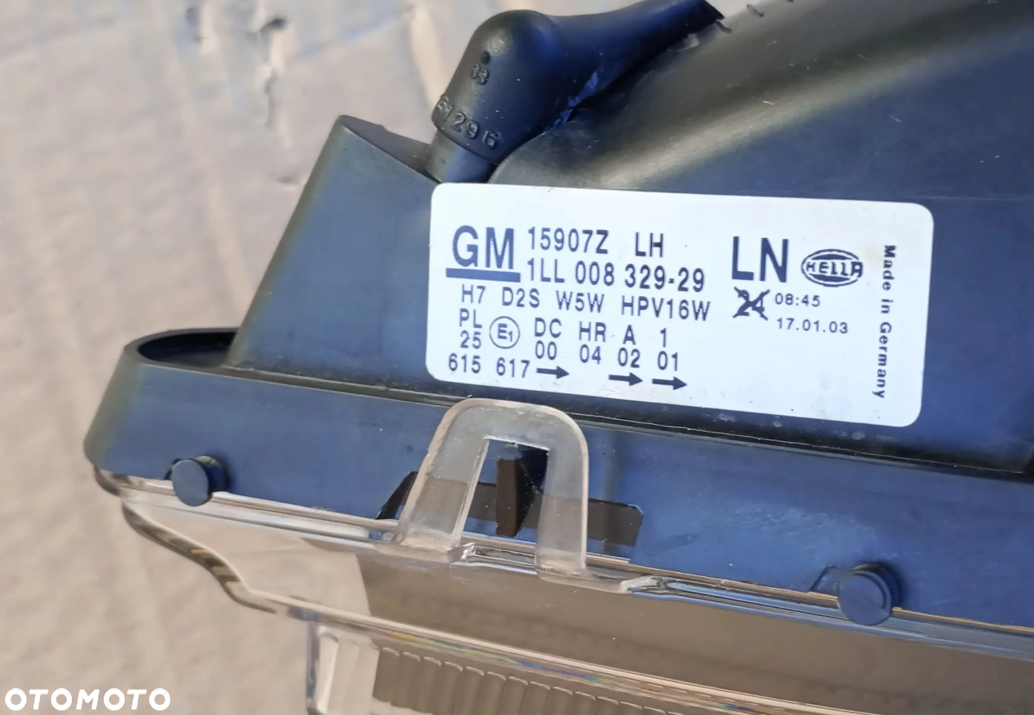 Xenon lewy Lampa Lewa Czarna Opel Astra G II Bertone 1998- KPL EUROPA - 4