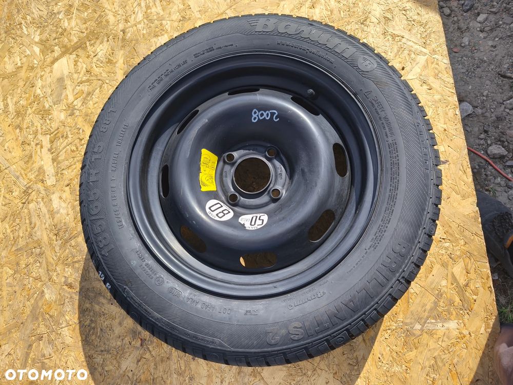 KOŁO DOJAZDOWE ZAPASOWE 185/65R15 15 CALI 4X108 PEUGEOT 208 2008 CITROEN - 2