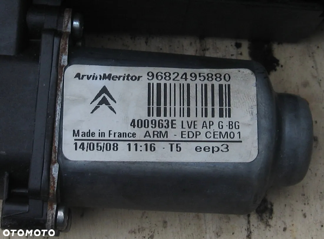 silnik podnoszenia szyby CITROEN C4 PICASSO 9682495880 - 3