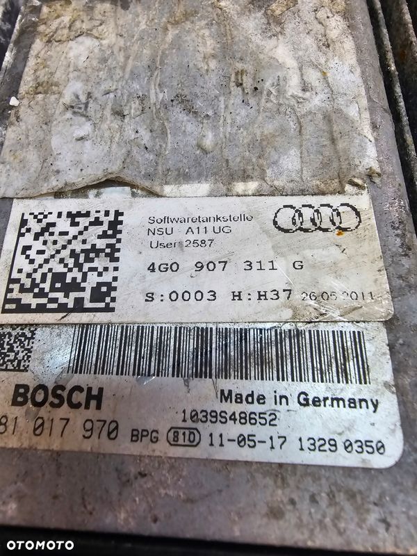 STEROWNIK SILNIKA AUDI A6 C7 A7 3.0 TDI 4G0907311G - 3