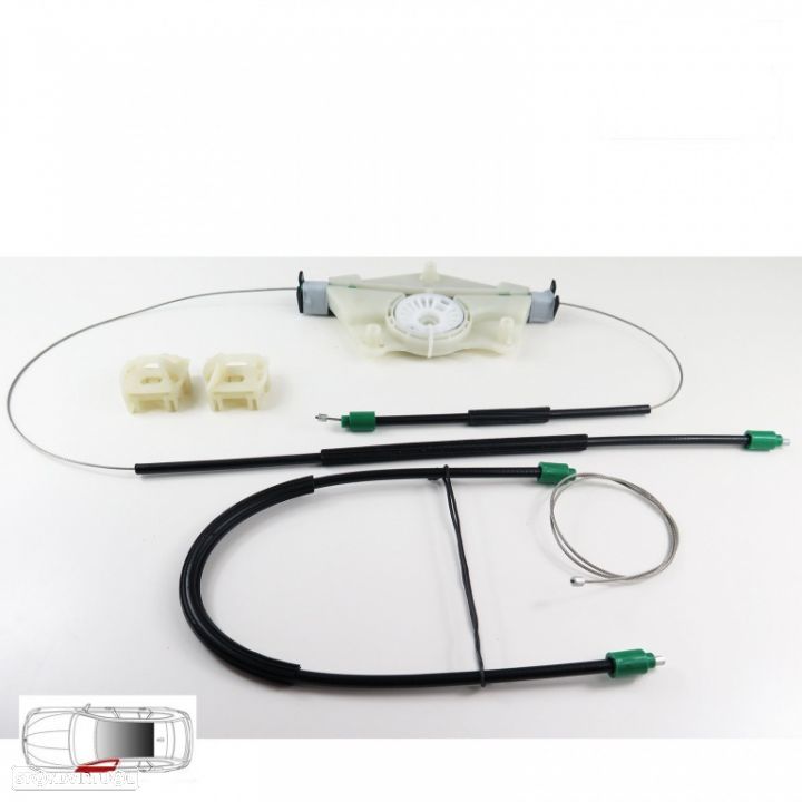 Kit de reparação dos elevadores vidro frente Vw Golf IV 4 Mk4 - 1