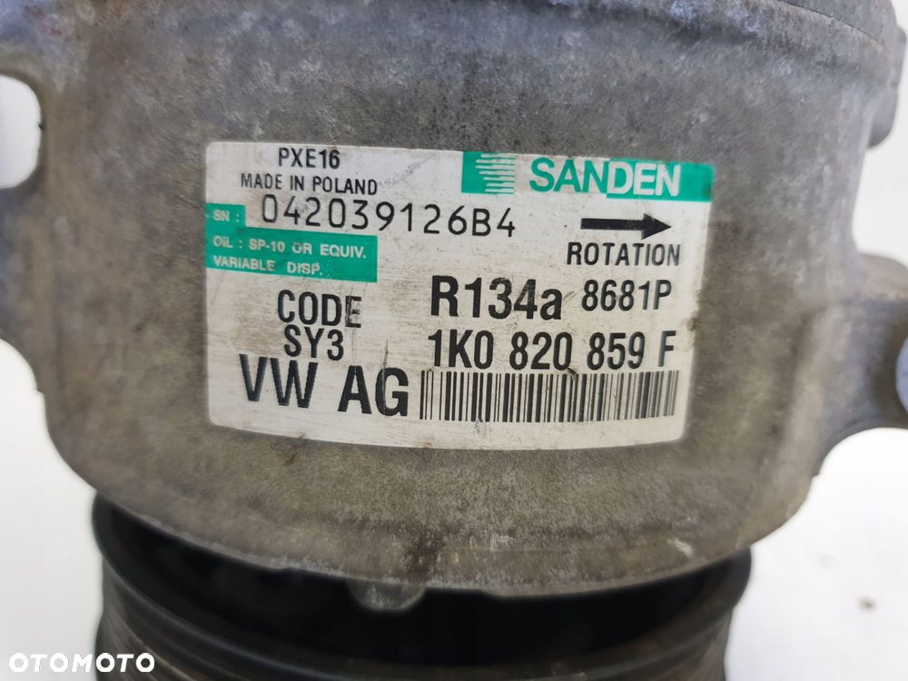 SPRĘŻARKA KLIMATYZACJI Audi A3 II 8P 1.9 TDI _ 1KO820859F - 11