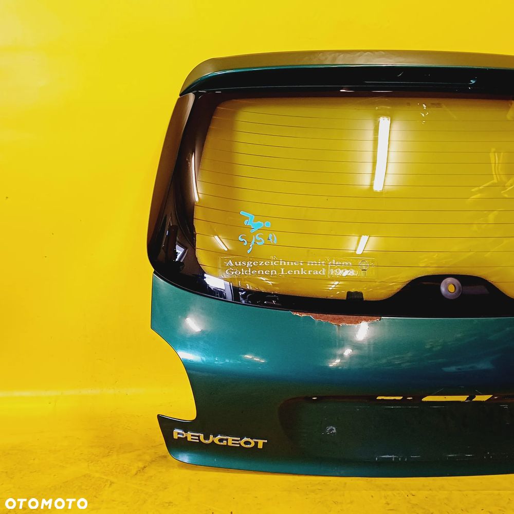 KLAPA TYLNA SZYBA BAGAŻNIKA PEUGEOT 206 3 DRZWI HB LAK: KRU NR120 - 3