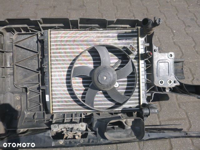 PAS PRZEDNI WZMOCNIENIE CZOŁOWE CHŁODNICA WENTYLATOR KOMPLETNY SKODA FABIA I 1.4 MPI 99-05 BEZ KLIMATYZACJI - 14