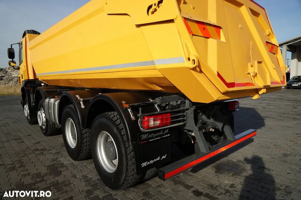 DAF CF 85.410 / 8x4 / BASCULĂ SPATE / CLAPETĂ HIDRAULICĂ / ANVELOPE 100% / MANUALĂ / EURO 6 - 16