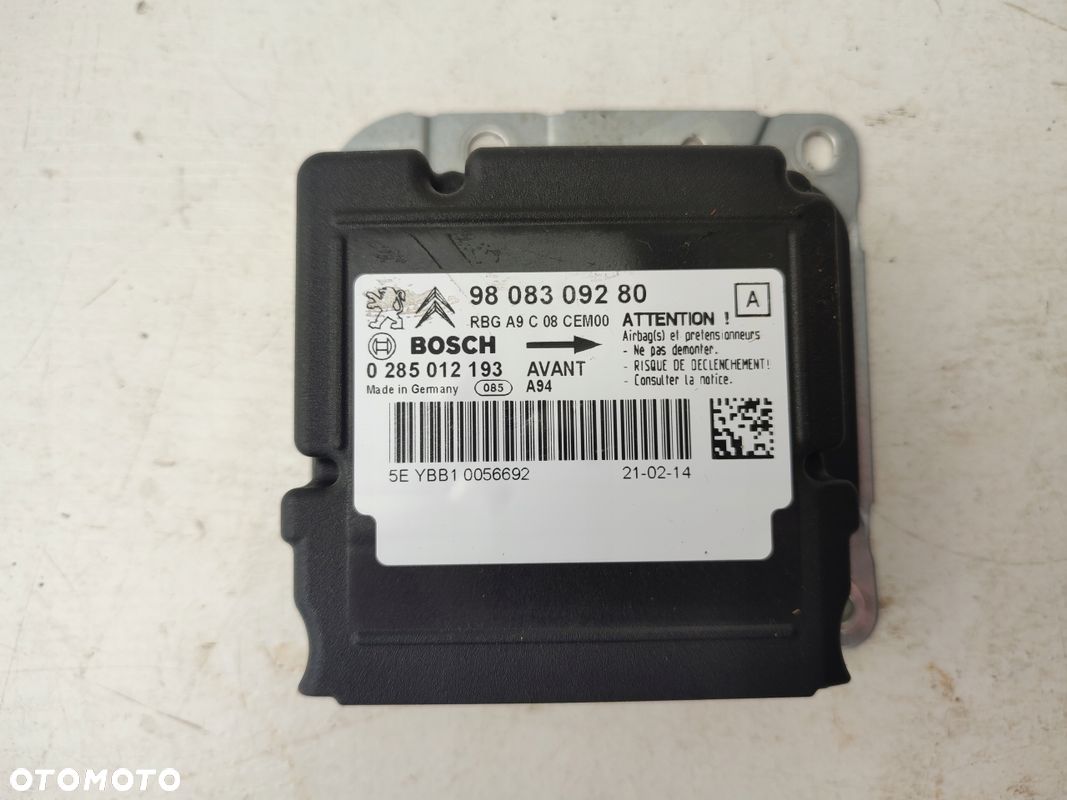 Moduł sensor AIRBAG PEUGEOT 2008 I 13-16 9808309280 - 1