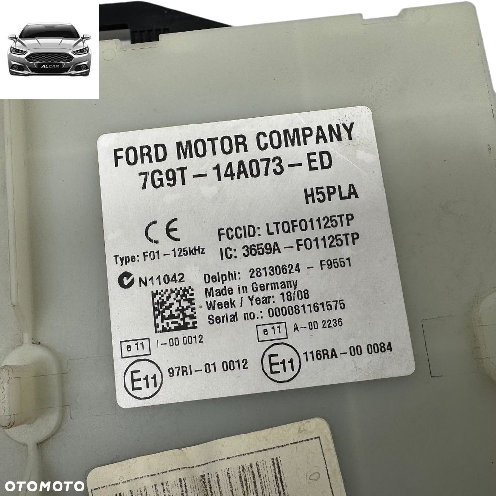 SKRZYNKA BEZPIECZNIKÓW BSI FORD MONDEO MK4, S-MAX MK1 7G9T-14A073-ED - 2