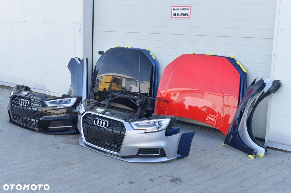 MASKA ZDERZAK GRILL BŁOTNIK LAMPA H7 XENON LED PAS BELKA AUDI A3 8V LIFT - 3