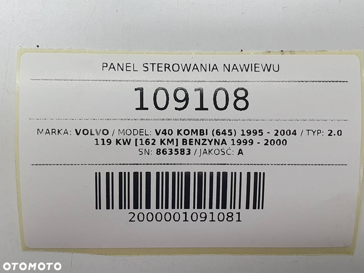 PANEL STEROWANIA KLIMATYZACJI NAWIEWU VOLVO V40 I S40 DREWNO - 7
