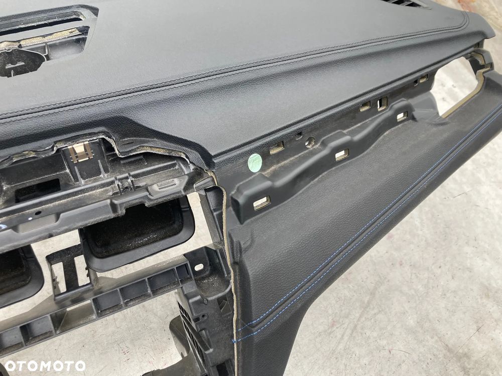 BMW X1 F48 X2 F39 DESKA KONSOLA KOKPIT PULPIT PÓŁKA PARAPET PODUSZKI POWIETRZNE KIEROWCY PASAŻERA AIRBAG PASY PAS SZYTA NIĆ SKÓRA na wymianę od RĘKI Raz2 !!! - 9