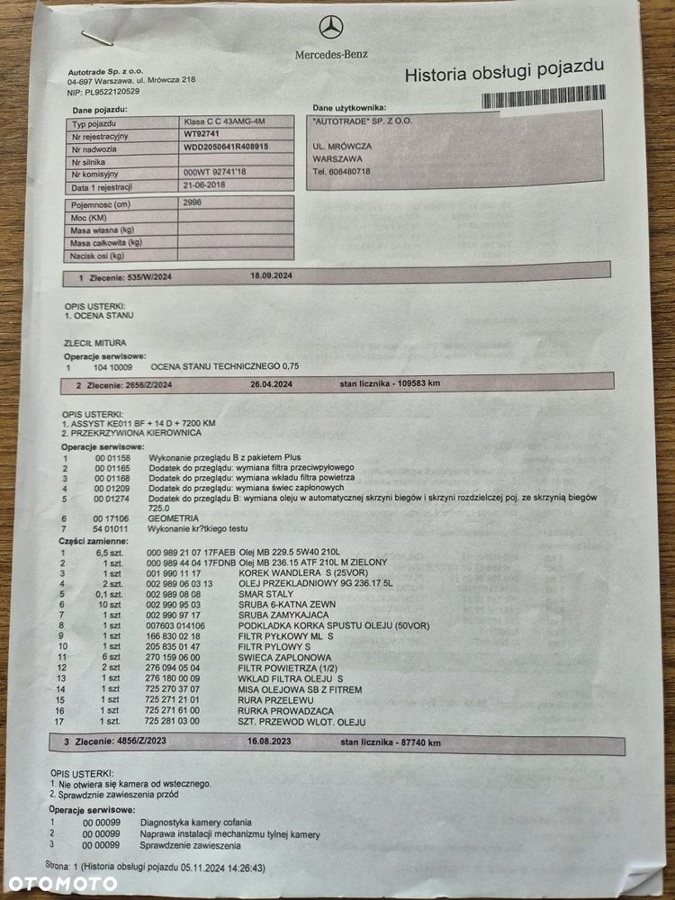 Mercedes-Benz Klasa C AMG 43 4-Matic - 21