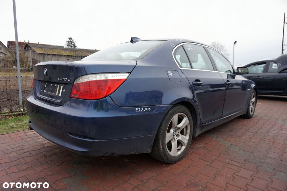 BMW 5 E60 LIFT LCI SEDAN 2009 A76 2.0 D N47D20A 177KM GS6-37DZ NIEBIESKI TIEFSEEBLAU na części - 6
