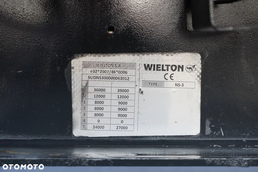 Wielton FIRANKA / MEGA / SYSTEM BDE - ROZSUWANE SŁUPKI / OSIE SAF / - 28