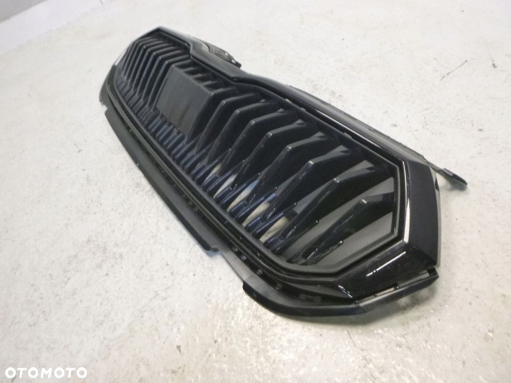 SKODA FABIA IV 4 6VA GRILL ATRAPA CHŁODNICY MIEJSCE NA RADAR KRATKA CZARNY ORYGINAŁ - 6