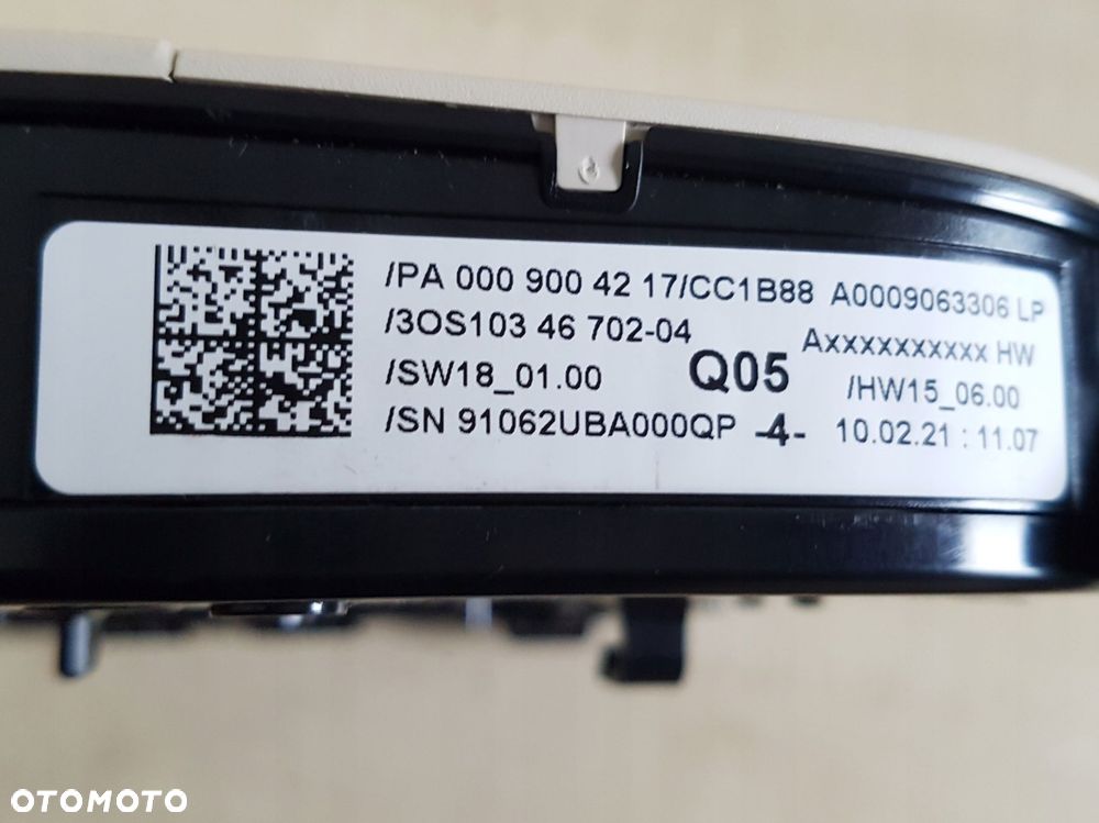 mercedes glc x253 c w205 lampka oświetlenie kabiny a0009063306 - 7