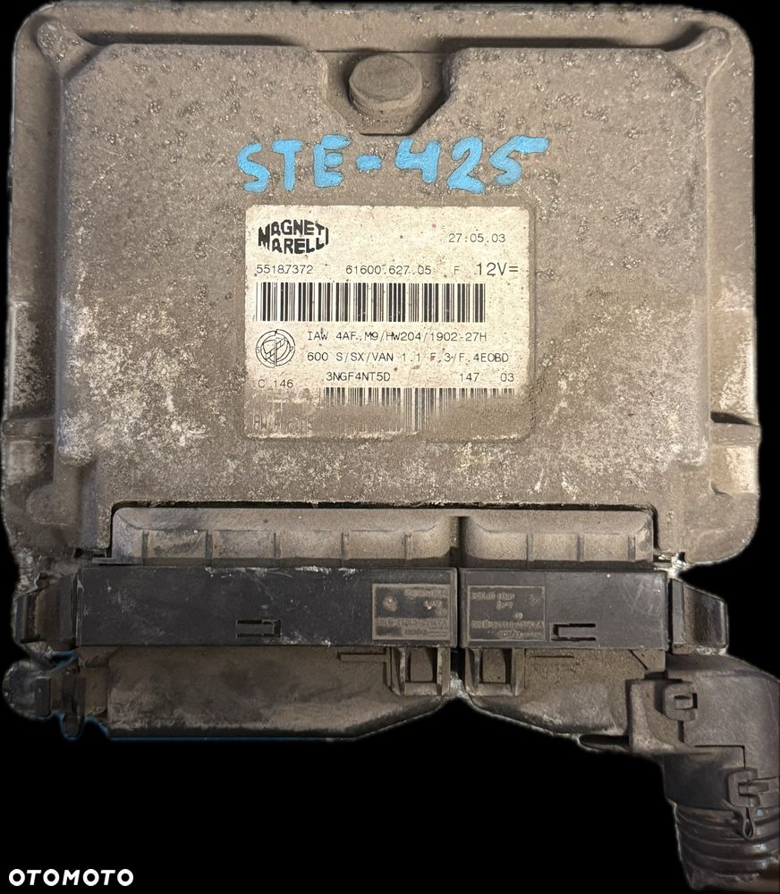 Sterownik KOMPUTER SILNIKA ECU FIAT 55187372 6160062705 61600.627.05. - 1
