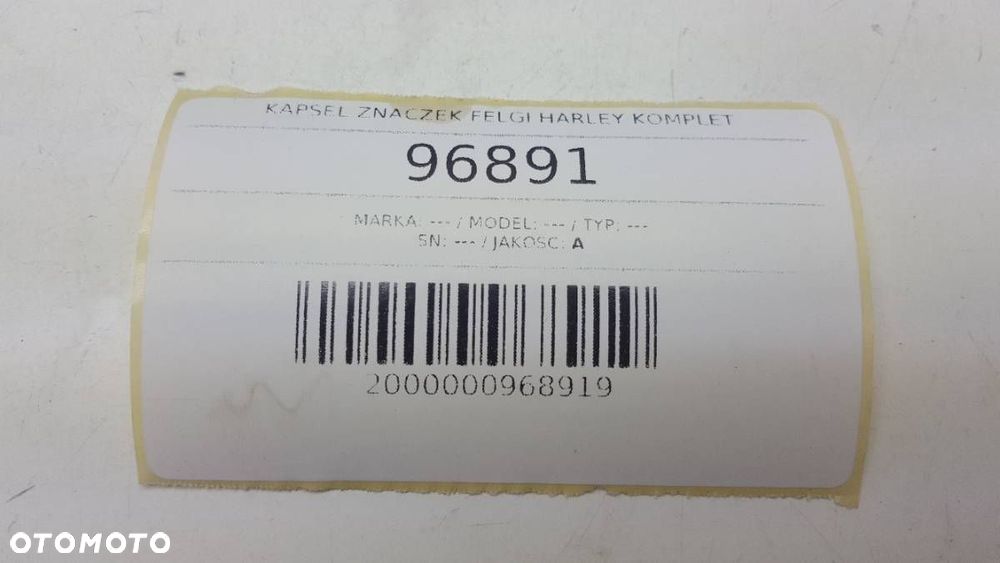 NAKŁADKI NA ŚRUBY KOMPLET 33mm 29mm HARLEY DAVIDSON SKULL - 7