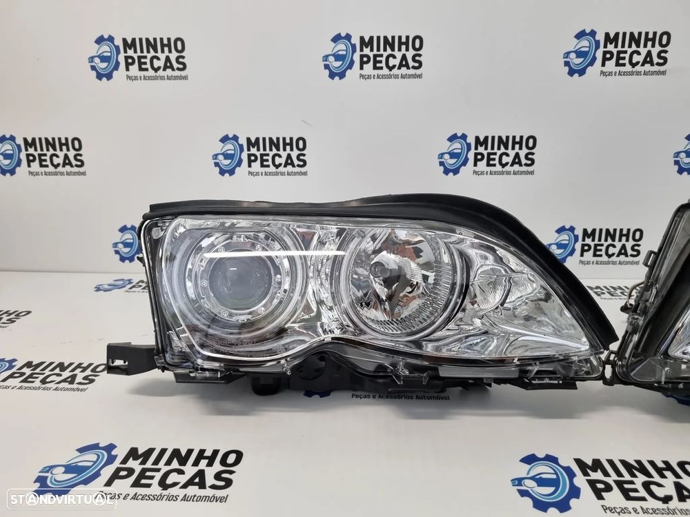 Faróis Angel Eyes CCFL BMW (E46) Facelift Angel Eyes em Branco - 5