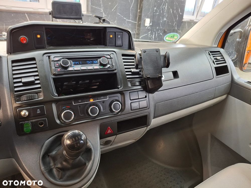 Volkswagen Transporter T5 Lift Doka Brygadówka Serwisowy Drogowy Półki Szuflady Warsztat Auto Warsztat Służba Drogowa Pomarańczowy Mobilny Serwis - 19