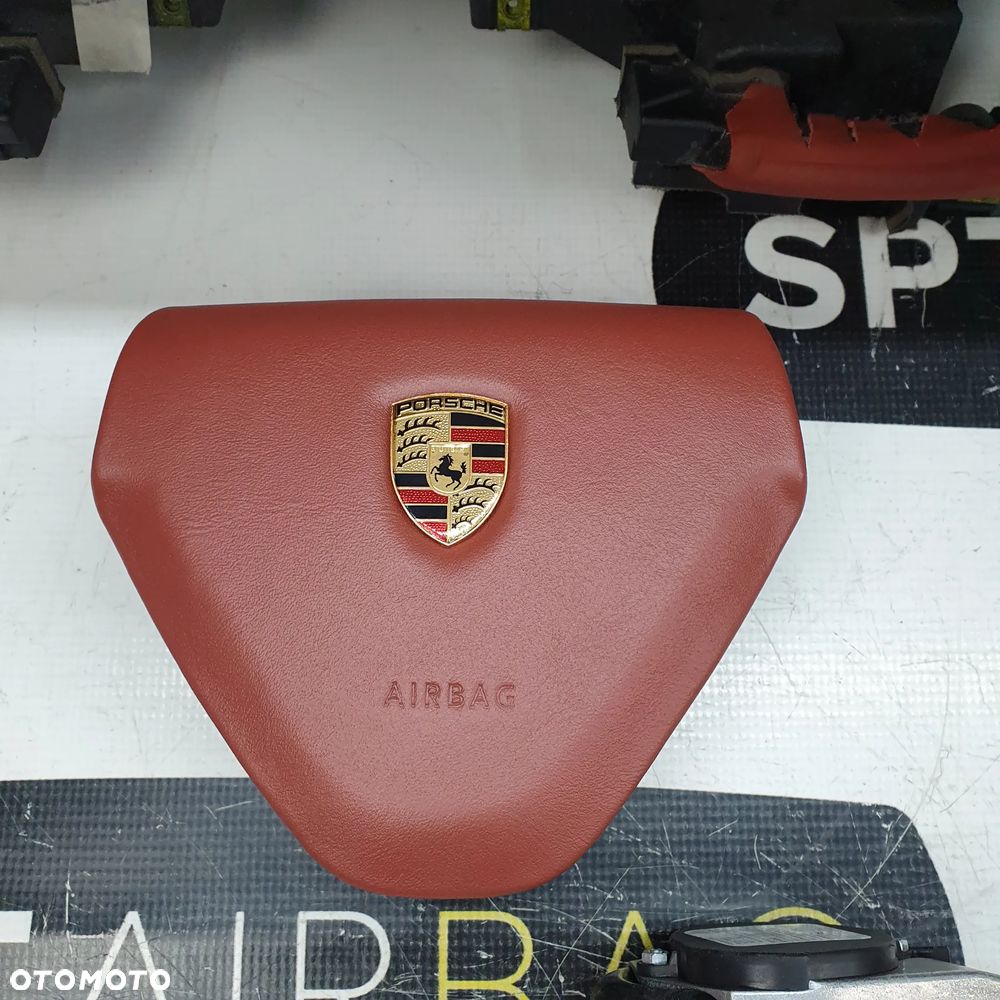 PORSCHE 997 DESKA ROZDZIELCZA KONSOLA KOKPIT PULPIT PODUSZKI AIRBAG AIR BAG PASY KIT SET - 7