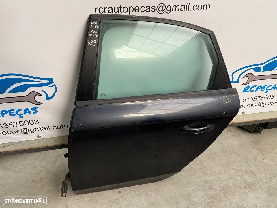 PORTA TRASEIRA TRÁS ESQUERDA AUDI A4 B8 SLINE S-LINE S LINE FECHO ELEVADOR MOTOR PUXADOR VIDRO - 3