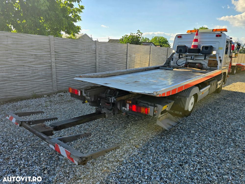 Mercedes-Benz ATEGO 1023 PLATOU HIDRAULIC INOX 6M  + FURCA SI 6 LOCURI - 4