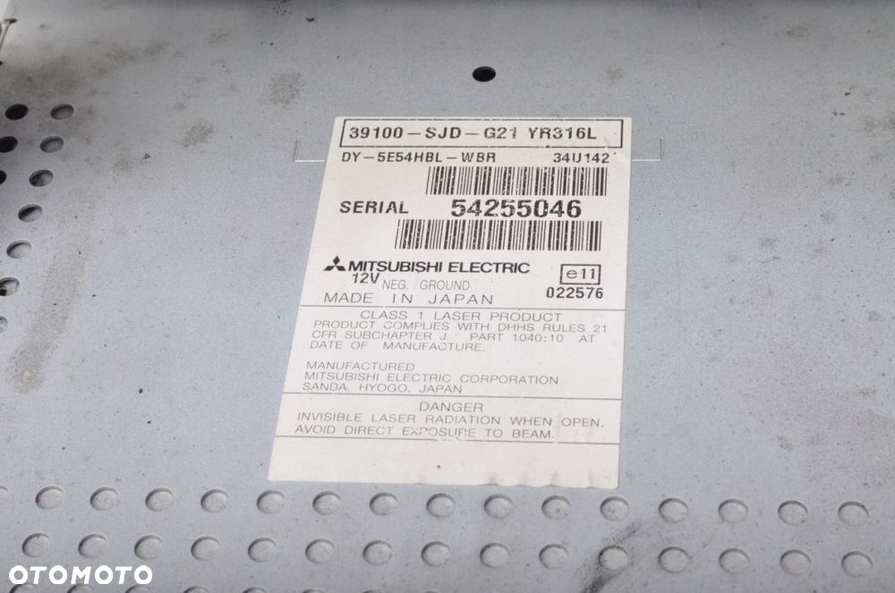 HONDA FR-V RADIO CD 39100-SJD-G21 - 7