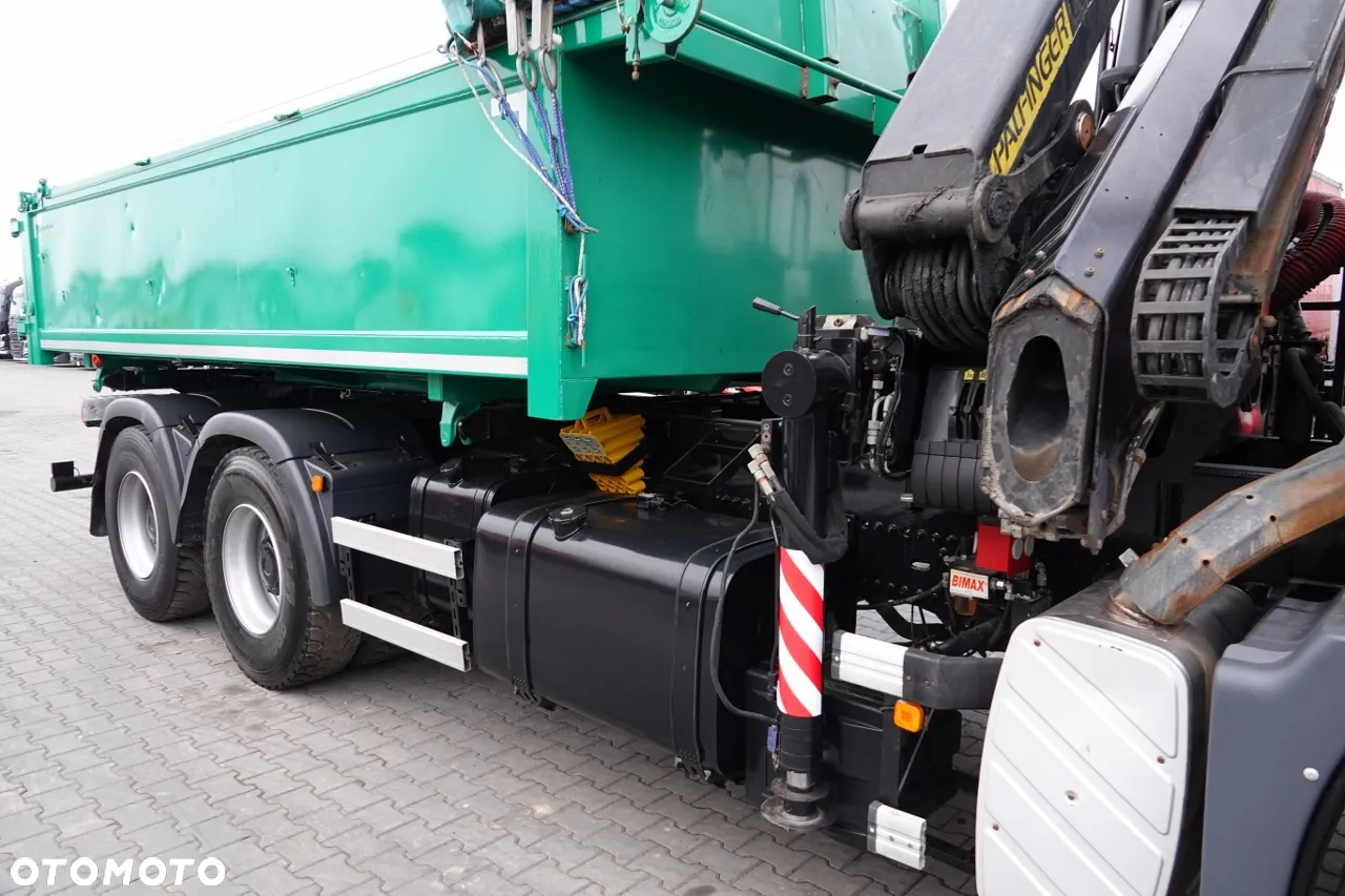 MAN TGS 26.400 / 6X4 / WYWROTKA + HDS PALFINGER PK 16502 / HYDROBURTA /BORDMATIC / SPROWADZONY - 19