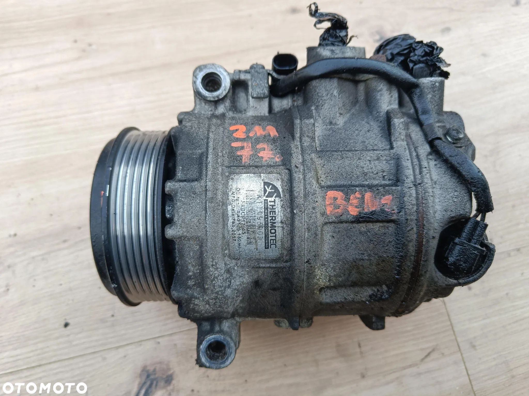 MERCEDES W203 W209 CLK W211 2.6 3.2 V6 OM112 SPRĘŻARKA KLIMATYZACJI BENZYNA ktt095009 A0002341312 - 1