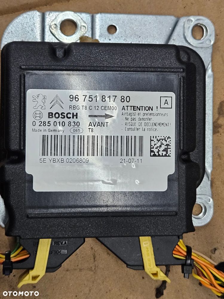 Peugeot 3008 5008 moduł sensor sterownik poduszek powietrznych airbag  9675181780 9666775480 - 2