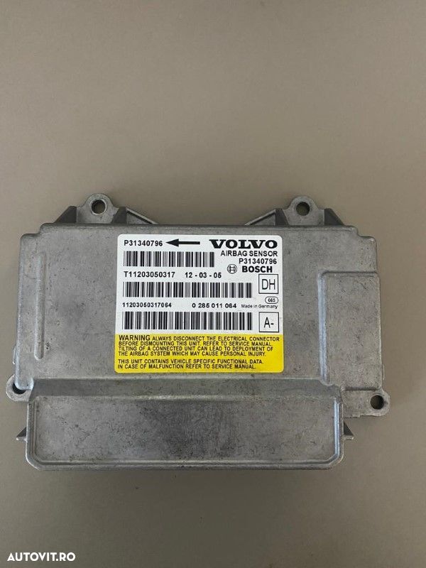 Calculator airbag SRS Volvo S60 V60 XC60 S80 XC70 V70 31340796 - 1