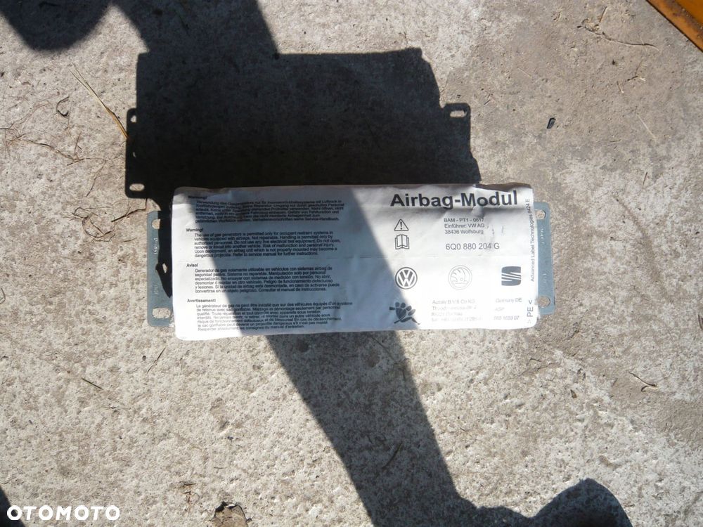 vw polo 9n poduszka airbag pasażera 565165907k - 1