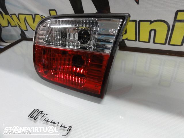 Faróis / farolins Honda Civic 92-95 2 / 4 portas vermelho / cristal. - 17