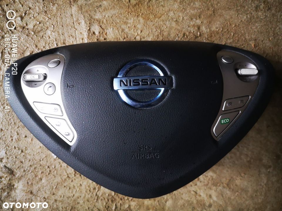 DESKA ROZDZIELCZA konsola kokpit pulpit poduszki airbag pasy KOMPLET ORYGINALNY NISSAN LEAF 2012 Gdynia - 10