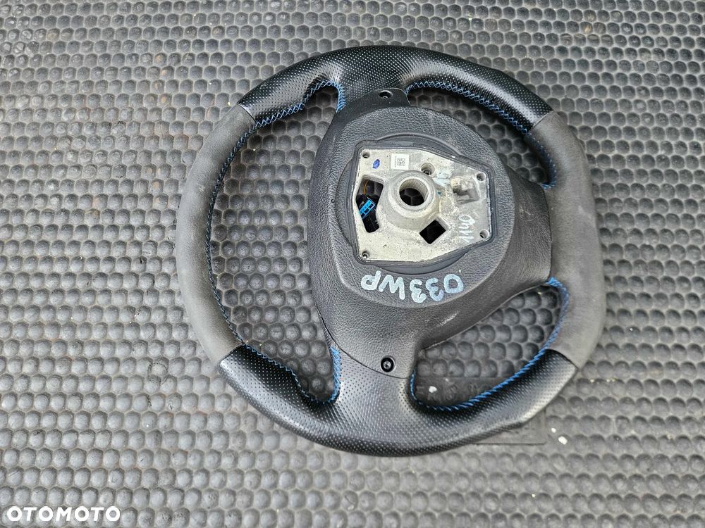 Kierownica Ścięta Trzy 3 Ramienna Pikowana Skóra Ancantara Multifunkcja Sterowanie AirBag Poduszka BMW 5 F10 F11 - 34