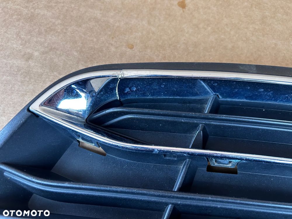 BMW F10 F11 ZDERZAK PRZÓD PRZEDNI KRATKA WLOTU POWIETRZA LEWA 51117346505 114609-15 - 2