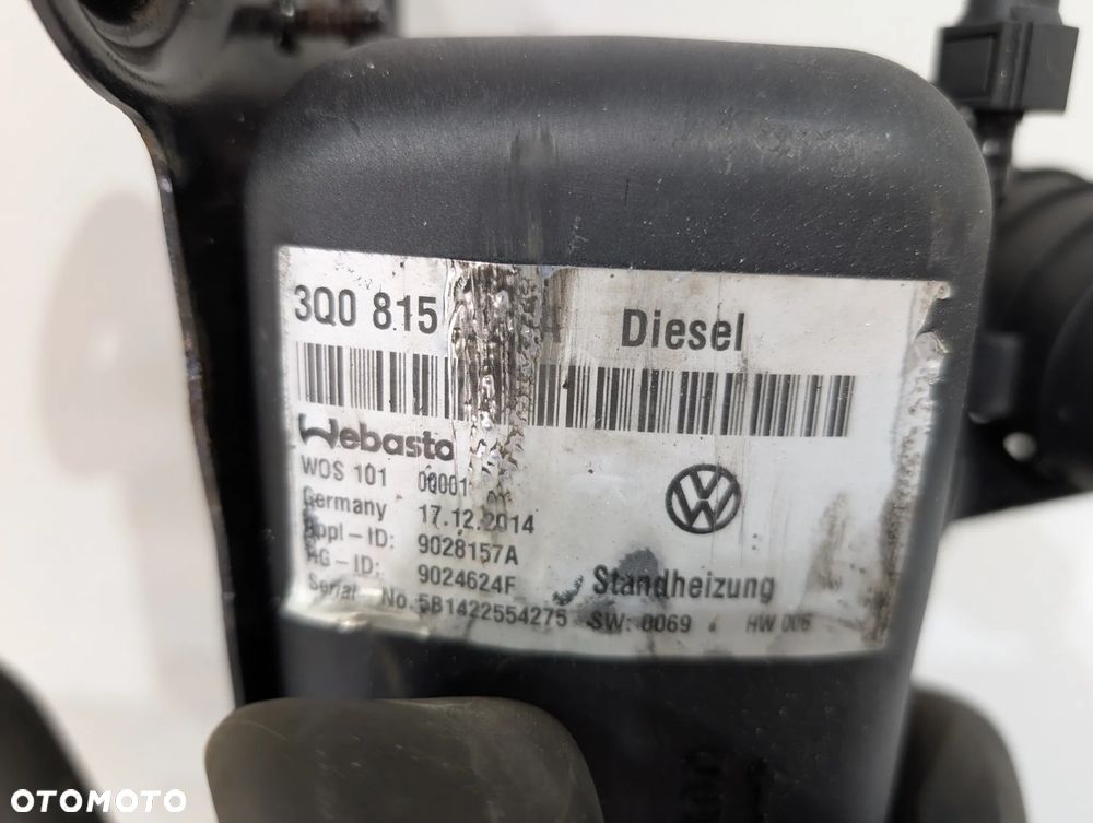 VW PASSAT B8 SUPERB WEBASTO OGRZEWANIE POSTOJOWE 3Q0815005A - 5