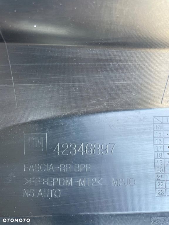 ZDERZAK TYŁ 3 PDC OPEL KARL 42346897 42346899 NOWY ORYGINAŁ - 4