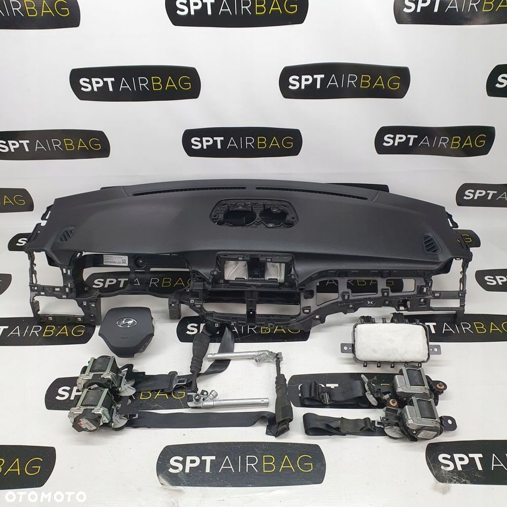 HYUNDAI TUCSON III LIFT DESKA ROZDZIELCZA KONSOLA KOKPIT PULPIT PODUSZKI AIRBAG AIR BAG PASY KIT SET - 1