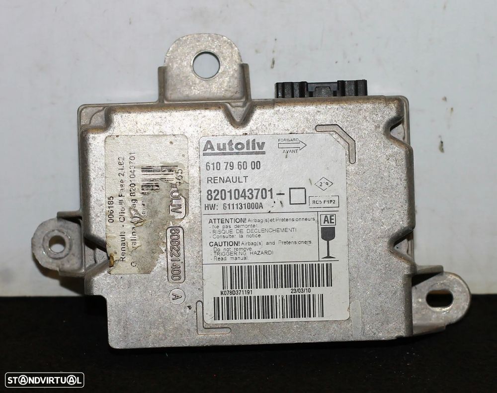 CENTRALINA DE AIRBAG RENAULT CLIO III - 2