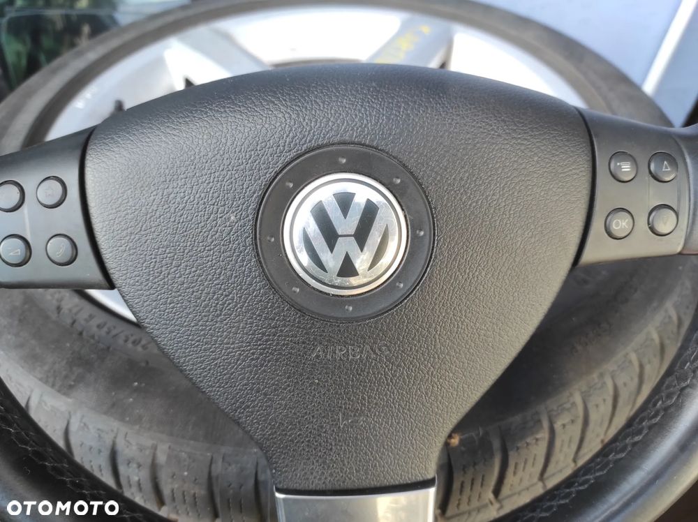 KIEROWNICA 3 RAMIENNA SKÓRA SKÓRZANA MULTIFUNKCJA CHROM VW TIGUAN PASSAT B6 SIROCCO CADDY GOLF 5 TOURAN EOS T5 T6 SHARAN WYSYŁKA !!! - 5