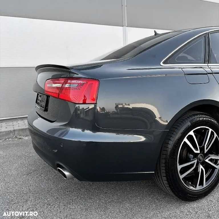 Eleron Lip Codita Portbagaj Audi A6 C7 Sedan Sline 11-18, Negru Lucios - 5