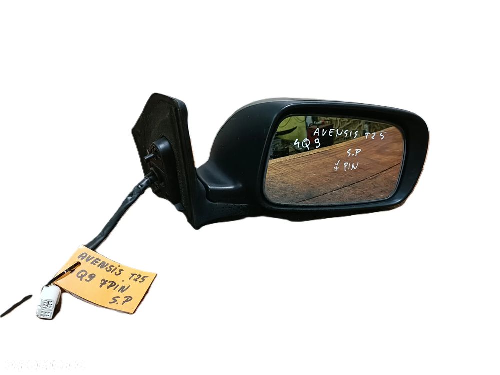TOYOTA AVENSIS II T25 03-06 r. 4Q9 ELEKTRYCZNE LUSTERKO PRAWE EU + - 2