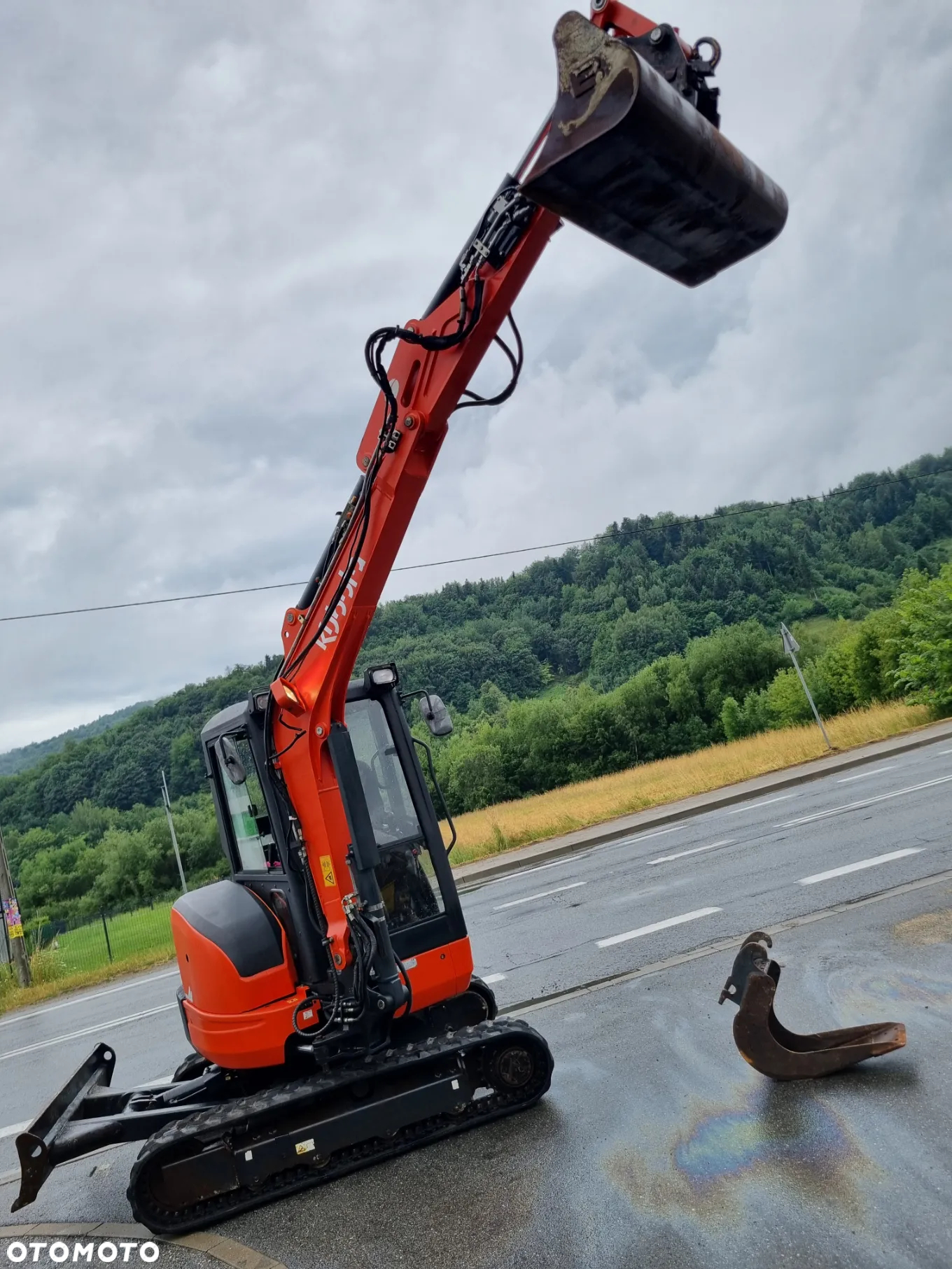 Kubota U35 koparka 3,7 tony 2016r 3sekcje zamki na tłokach  z Norwegi JakNowa 1650h - 17