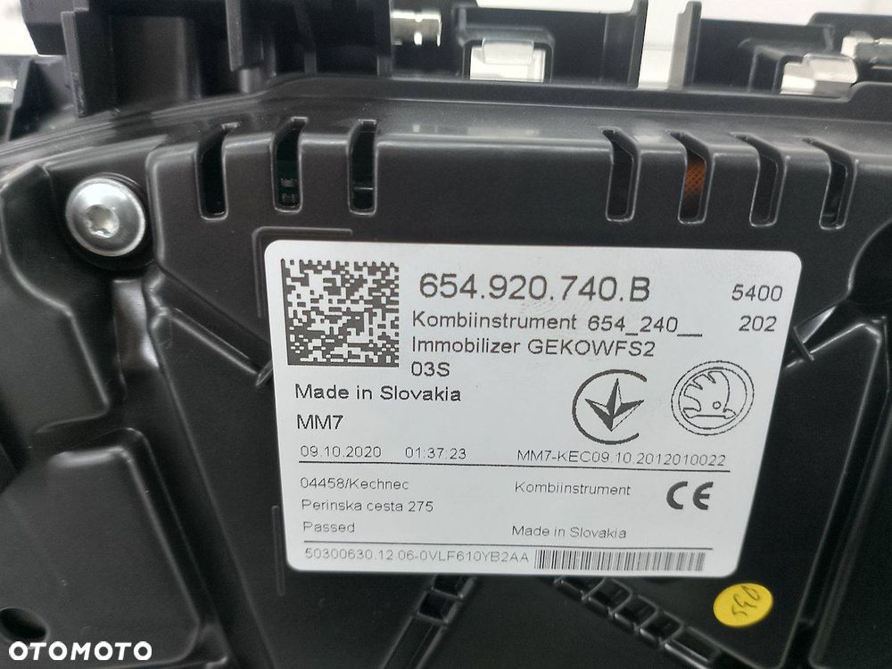 ZESTAW STARTOWY IMMO SKODA KAMIQ 05E907309H  2Q0937090C  2Q0905861A 1.5 TSI - 14