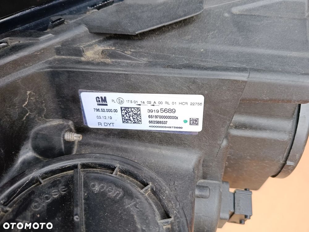 Full Led przedni prawy Opel Astra K 5 V lampa 39195689 - 10