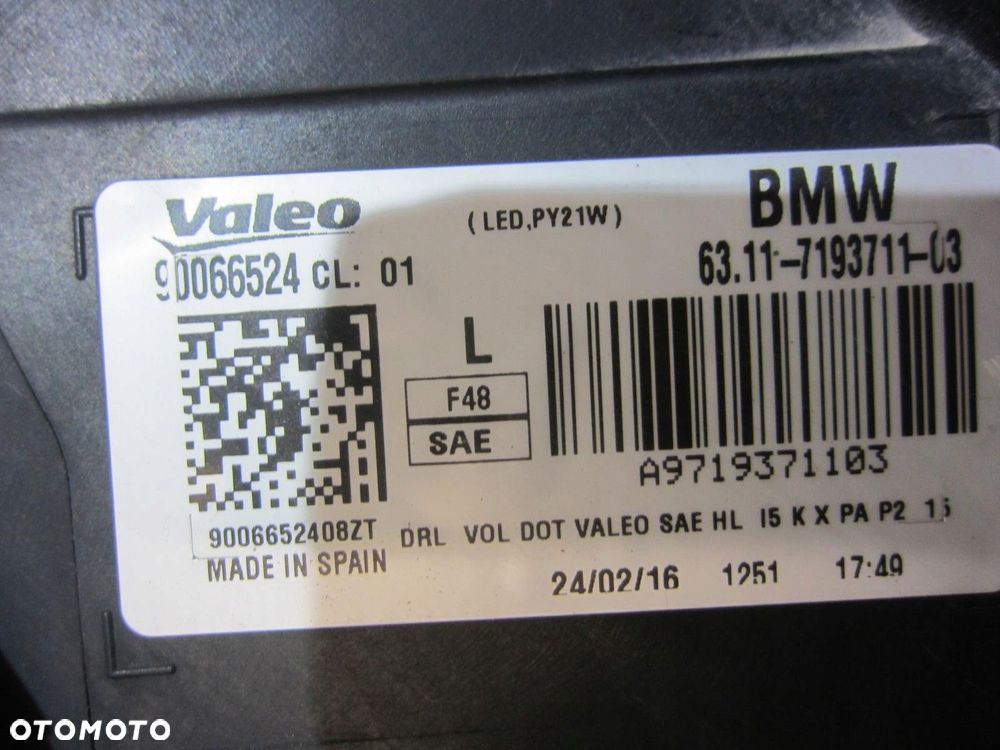 BMW X1 F48 LAMPA PRZEDNIA LEWY PRZÓD LED USA 7428739 7193711 63117428739 - 10