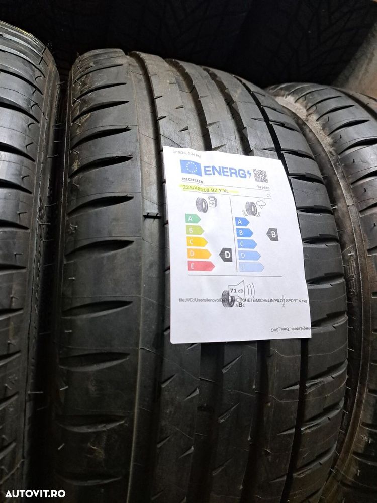 4 anvelope 225/40 R18 Michelin dot 2022 , Noi ! - 5