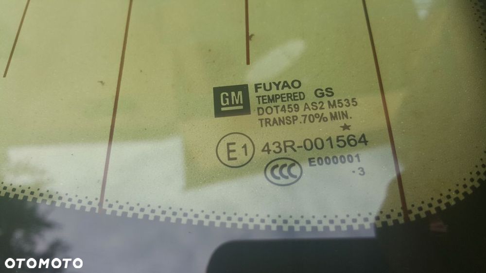 Opel Zafira C PRAWA TYLNA SZYBKA szyba trójkąt - 2