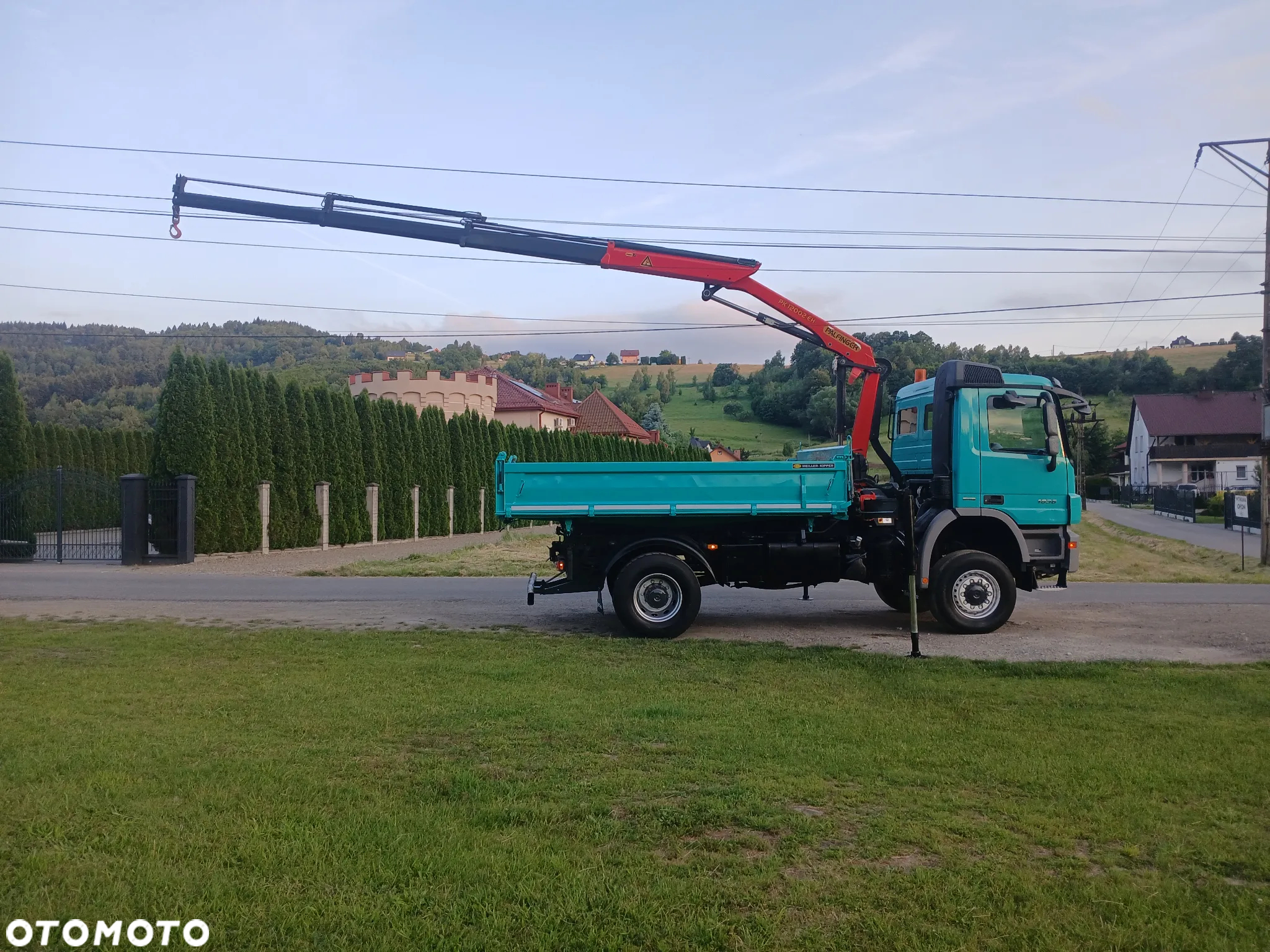 Mercedes-Benz ACTROS 360 KM LIFT 4x4 Duży HDS Palfinger RADIO Meiller PERFEKCYJNY ! - 12